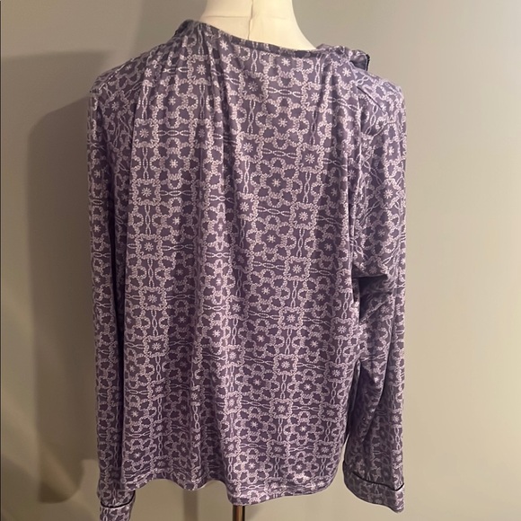 Like New Purple Long Sleeve Buttoned PJ Set - Picture 5 of 6